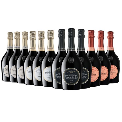 Laurent Perrier Mixed 75cl Case of 12 – Premium Champagne Selection